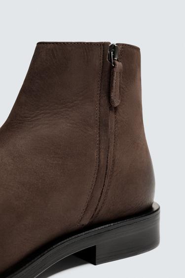 LIMITED EDITION LEATHER BOOTS - Brown by Zara - Image 5
