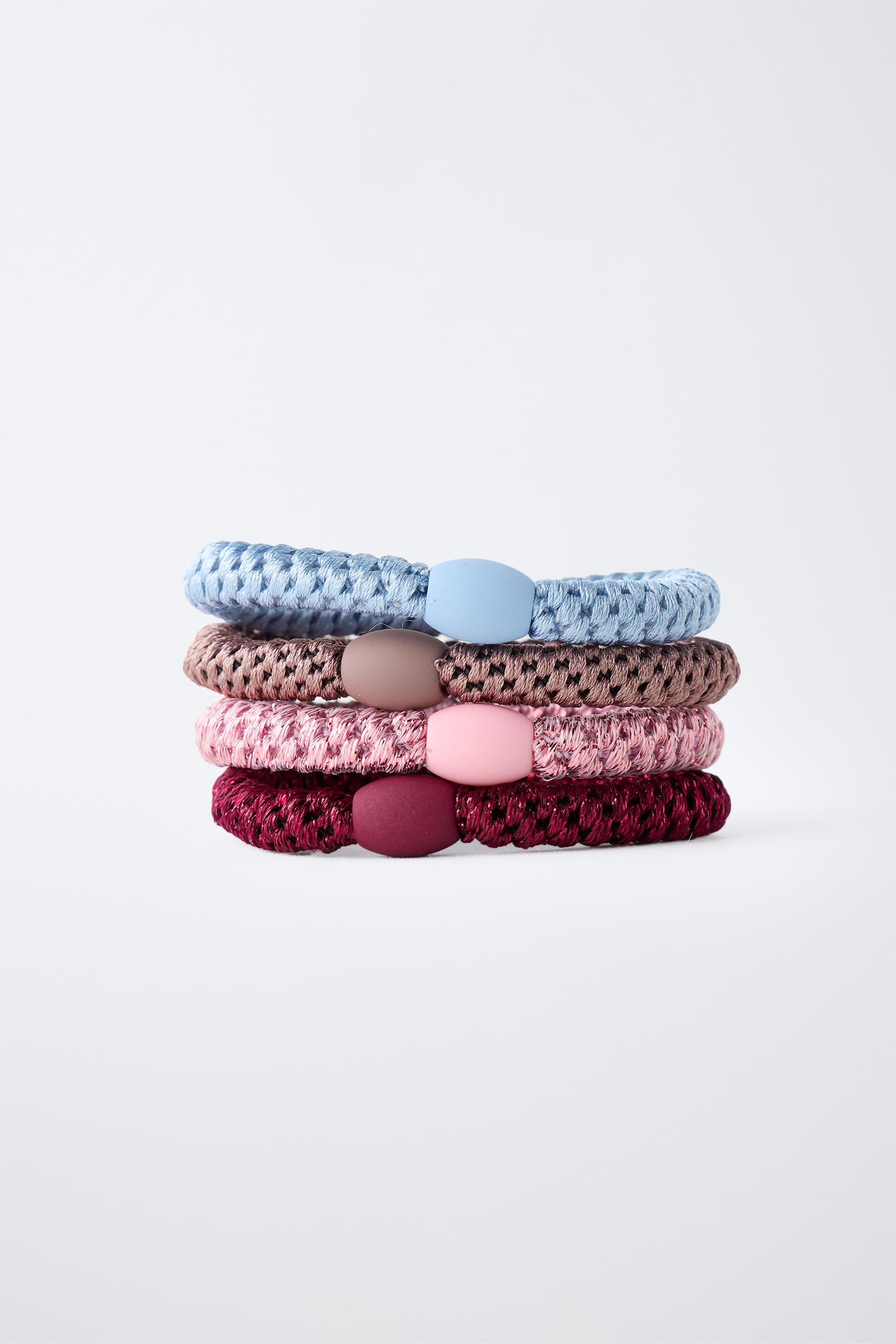 Детские аксессуары для волос Zara 4-PACK Elastic Hair Ties, цвет: Разноцветный — фото 2