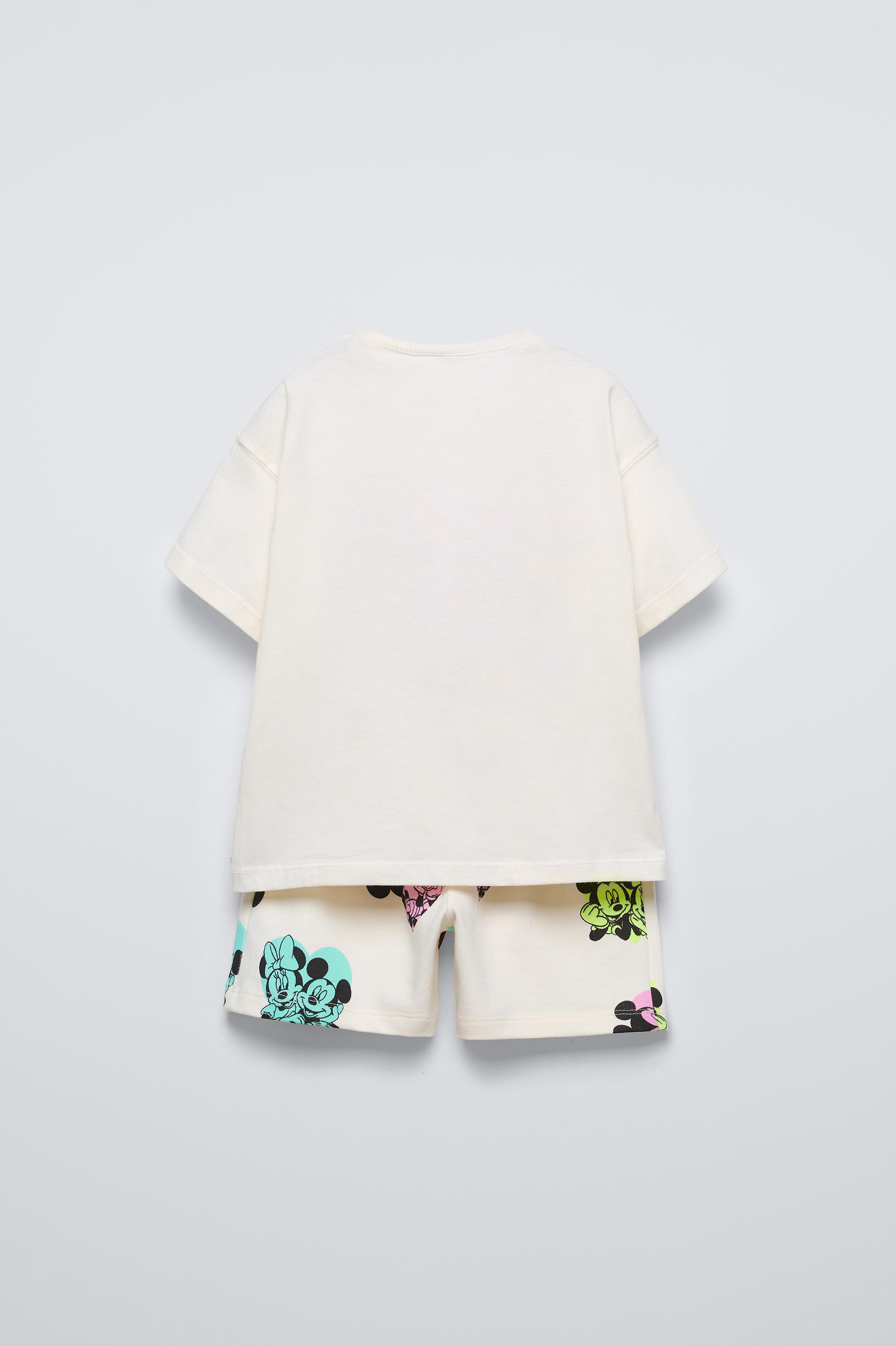 Zara Disney Htf shirt hotsell & shorts set