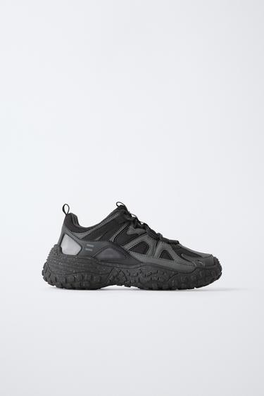 Zara MULTI-PIECE SNEAKERS - Black