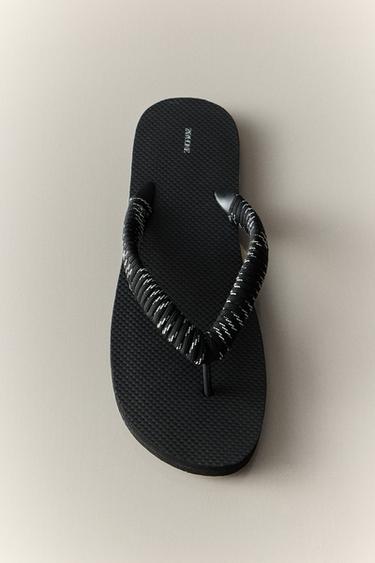 ZEHENSANDALE KORDEL - Schwarz von Zara