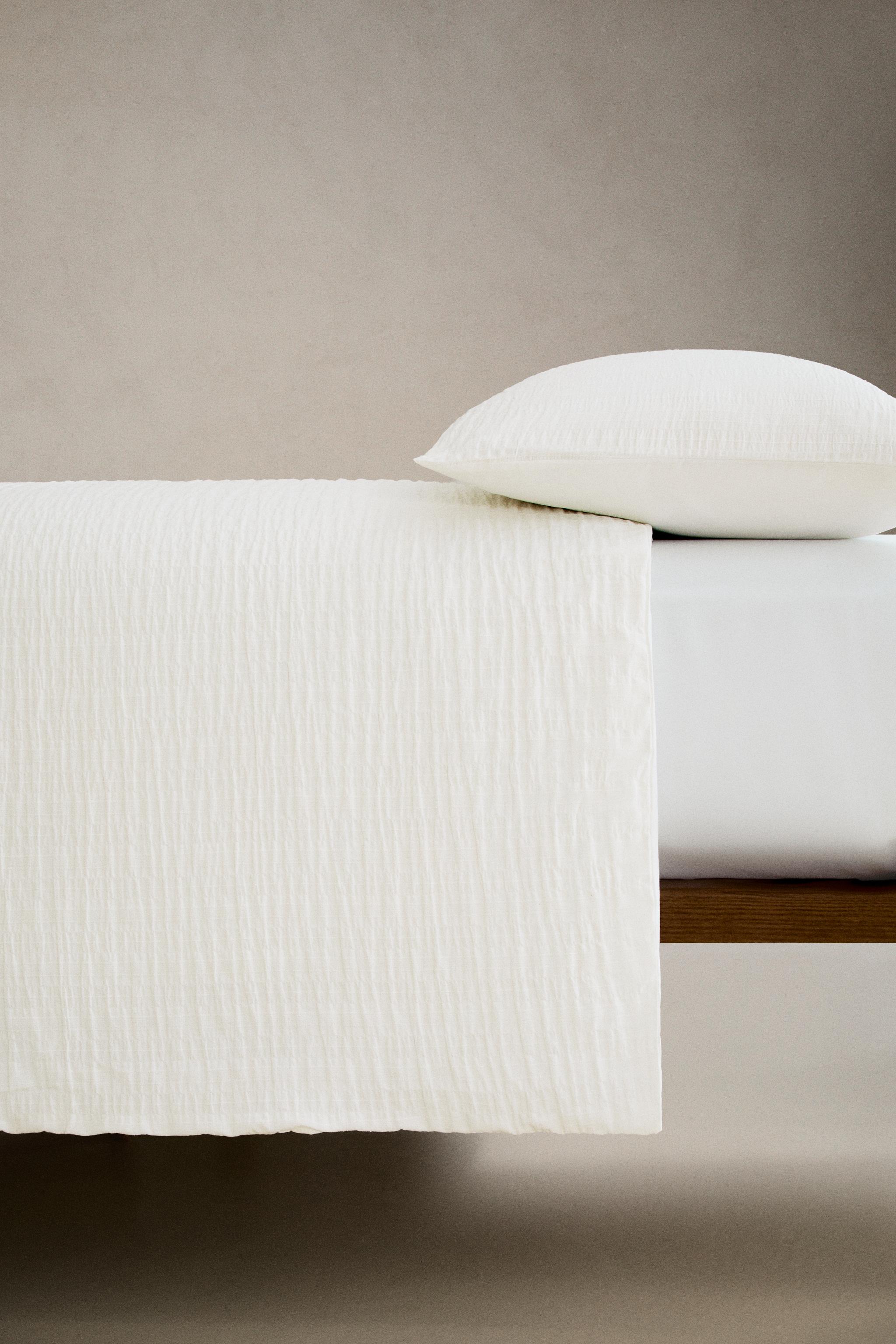 TEXTURED COTTON DUVET COVER