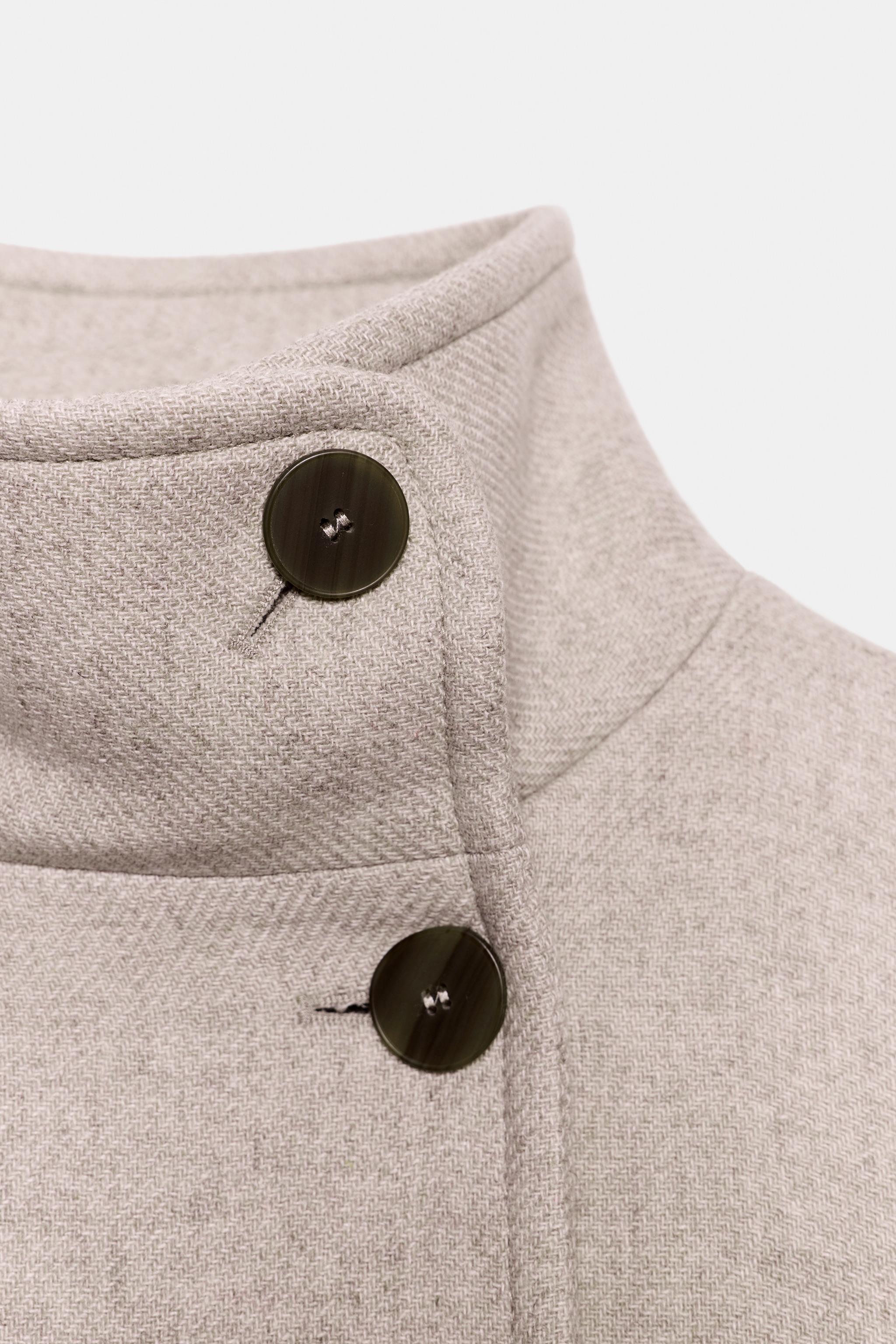 OVERSIZED HIGH-NECK COAT ZW COLLECTION LIMITED EDITION