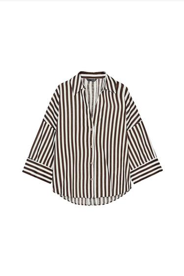 CAMISA MANGA ANCHA CON LINO