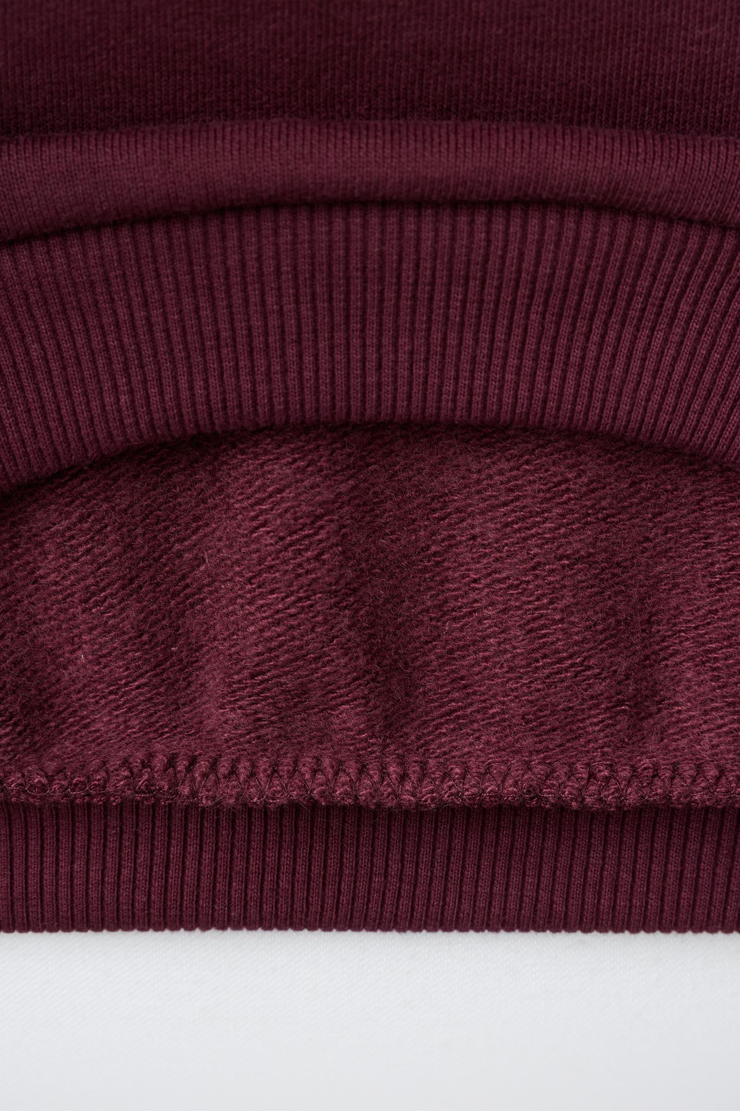 Детские комплекты Zara Striped Wide Leg Sweatshirt and Pants Jogging Set, цвет: Бордовый — фото 4