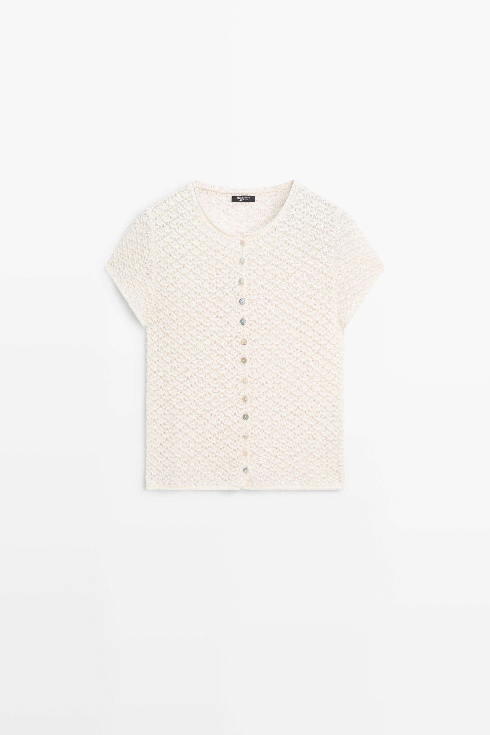 Cardigan en maille crochet