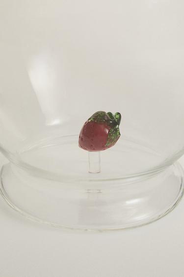 BOROSILICATE STRAWBERRY JUG - Green by Zara - Image 3