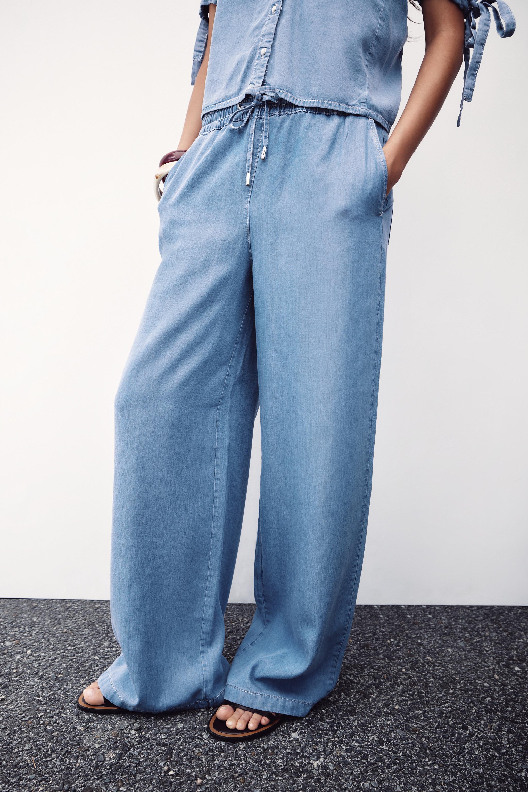 【Anyone more】Andy light blue damaged wide pants Andy Cargo Pants in Light Denim – chrisjameskingston
