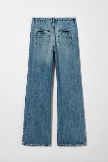 JEAN JAMBE LARGE À TAILLE NORMALE KATE MOSS X ZARA - Bleu de Zara - Image 2
