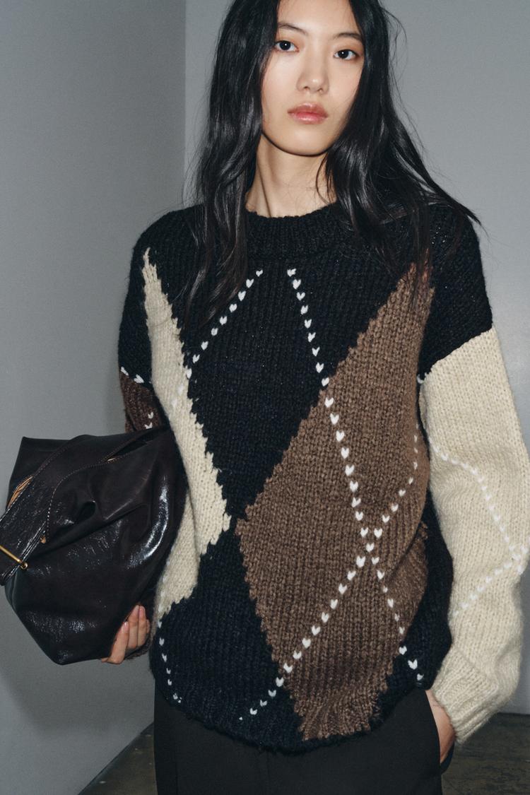 PULL EN MAILLE LOSANGES