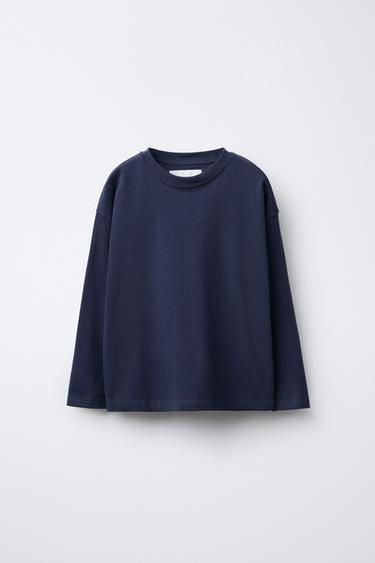 BASIC MEDIUM WEIGHT T-SHIRT - Blue by Zara