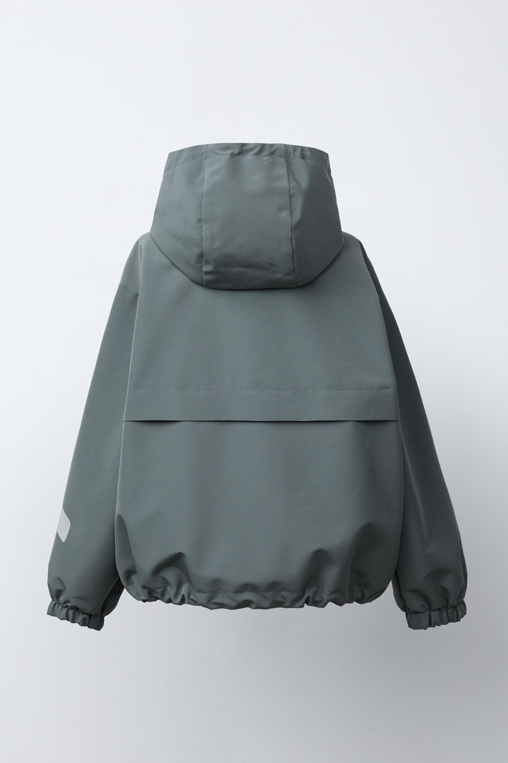 WATER REPELLENT TEXT JACKET - Steel | ZARA United States