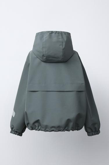 TEXT WATER-REPELLENT JACKET - Steel by Zara - Image 3