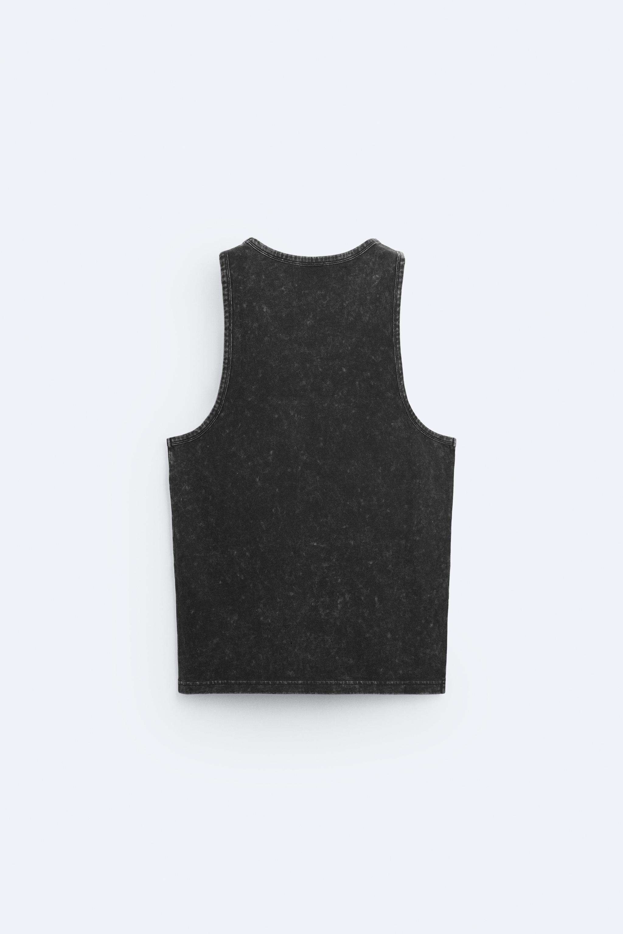 FADED TANK TOP Black ZARA Australia