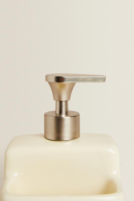 DISTRIBUTEUR LIQUIDE VAISSELLE AVEC RANGEMENT - Crème de Zara - Image 3