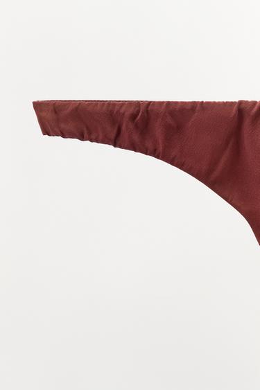 TANGA AVEC SOIE - Grenat de Zara - Image 7