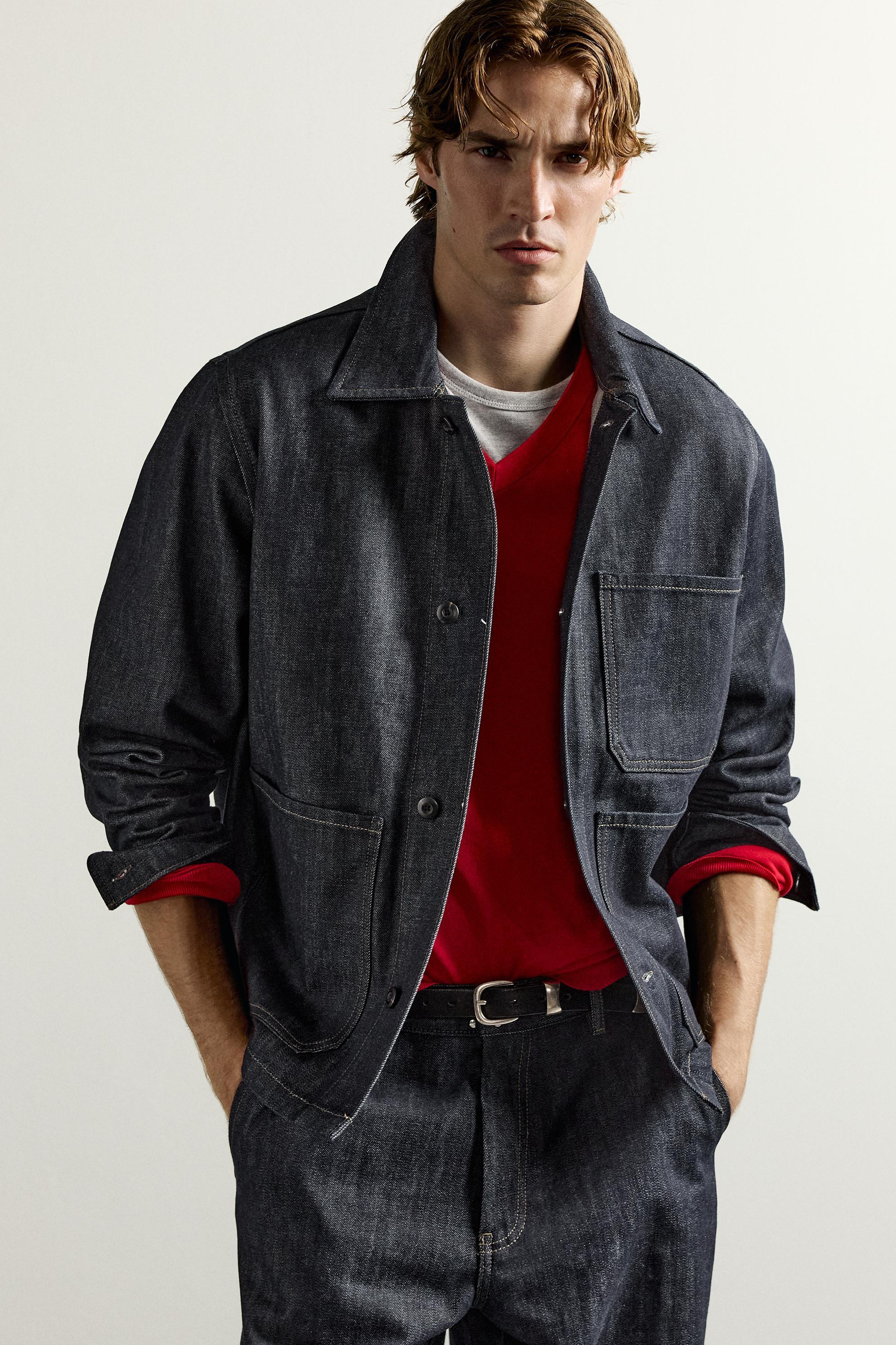 POCKET DENIM OVERSHIRT