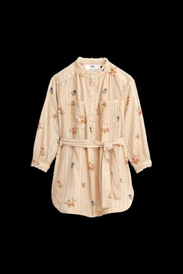 LIMITED EDITION FLORAL PRINT SHIRT DRESS - Printed by Zara