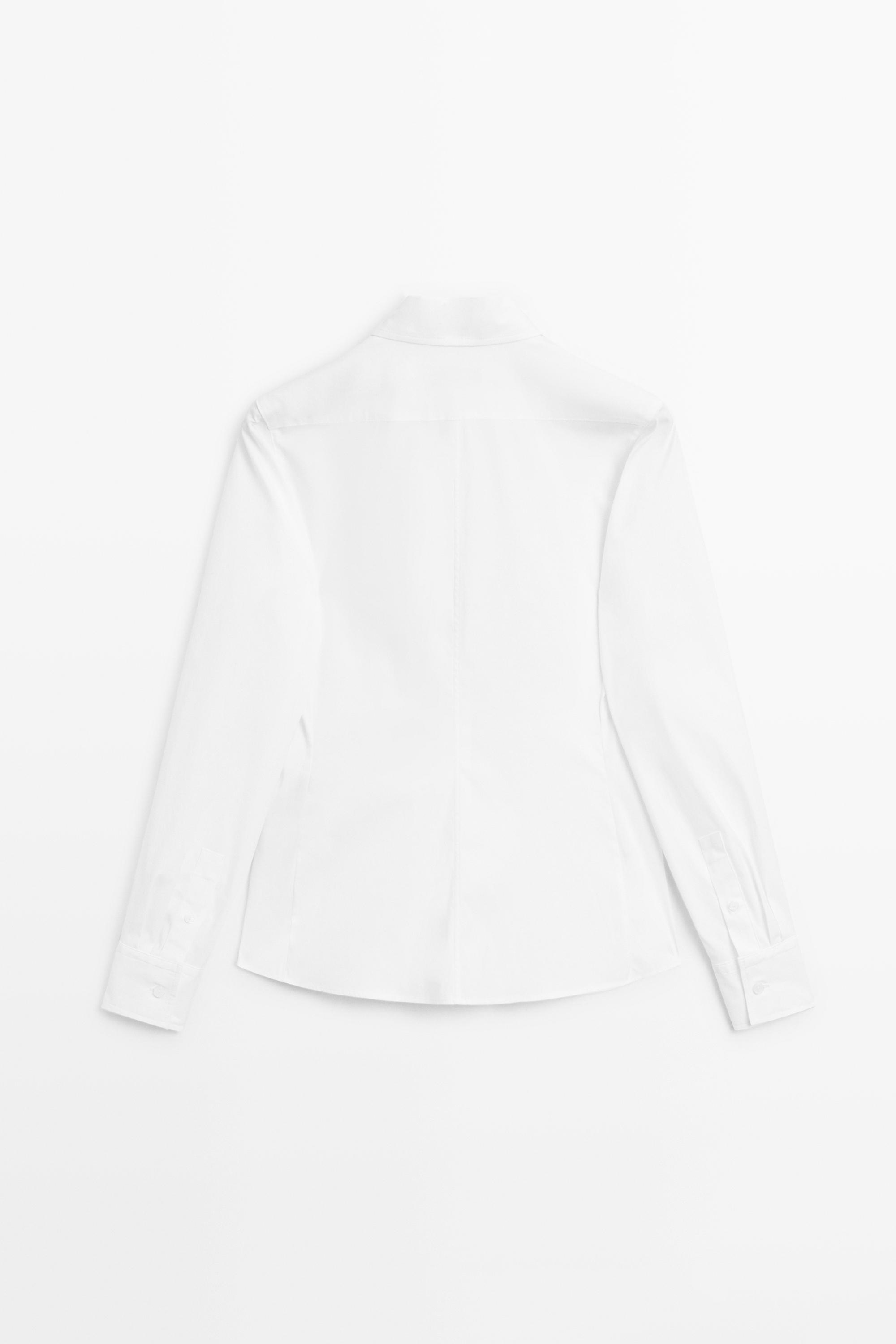 Cotton blend stretch shirt