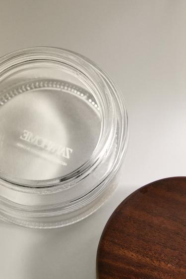 GLASS AND WOOD BATHROOM ORGANISER JAR - Transparent by Zara - Image 2