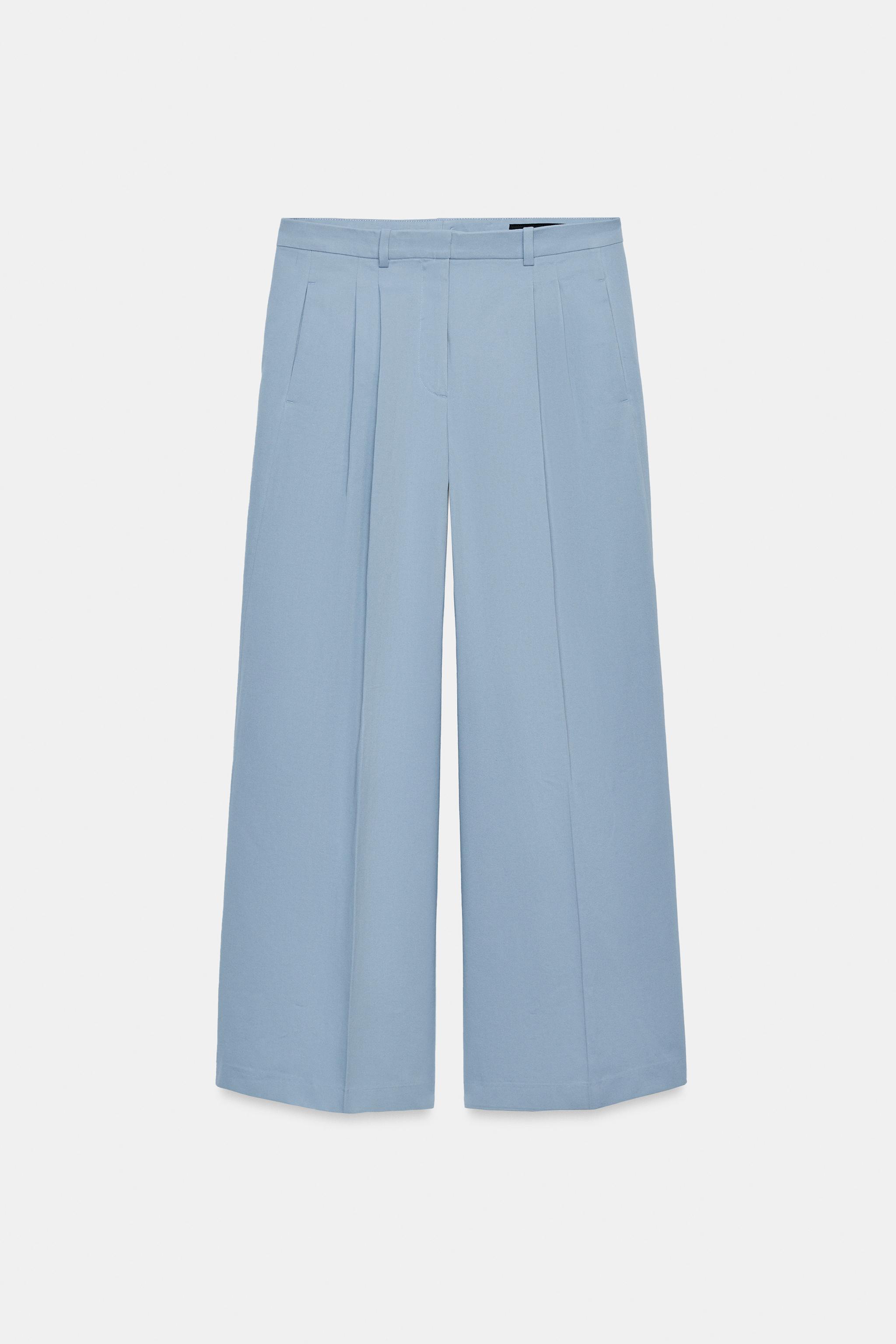 ZW COLLECTION PİLİLİ GENİŞ PAÇA PANTOLON - Görsel 5