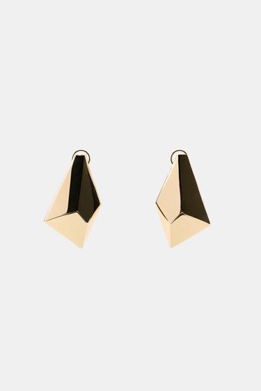GEOMETRISCHE MAXI-OHRRINGE - Goldfarben von Zara