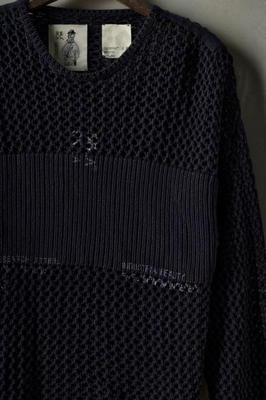 OPEN KNIT SWEATER X SR_A - Navy blue by Zara - Image 2