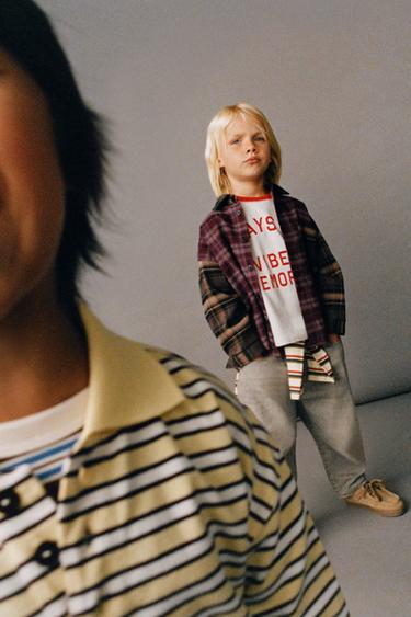 CHEMISE IMPRIMÉE À CARREAUX - Multicolore de Zara - Image 5