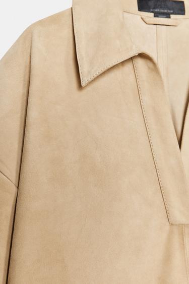 SUEDE LEATHER DRESS ZW COLLECTION LIMITED EDITION - Beige by Zara - Image 5
