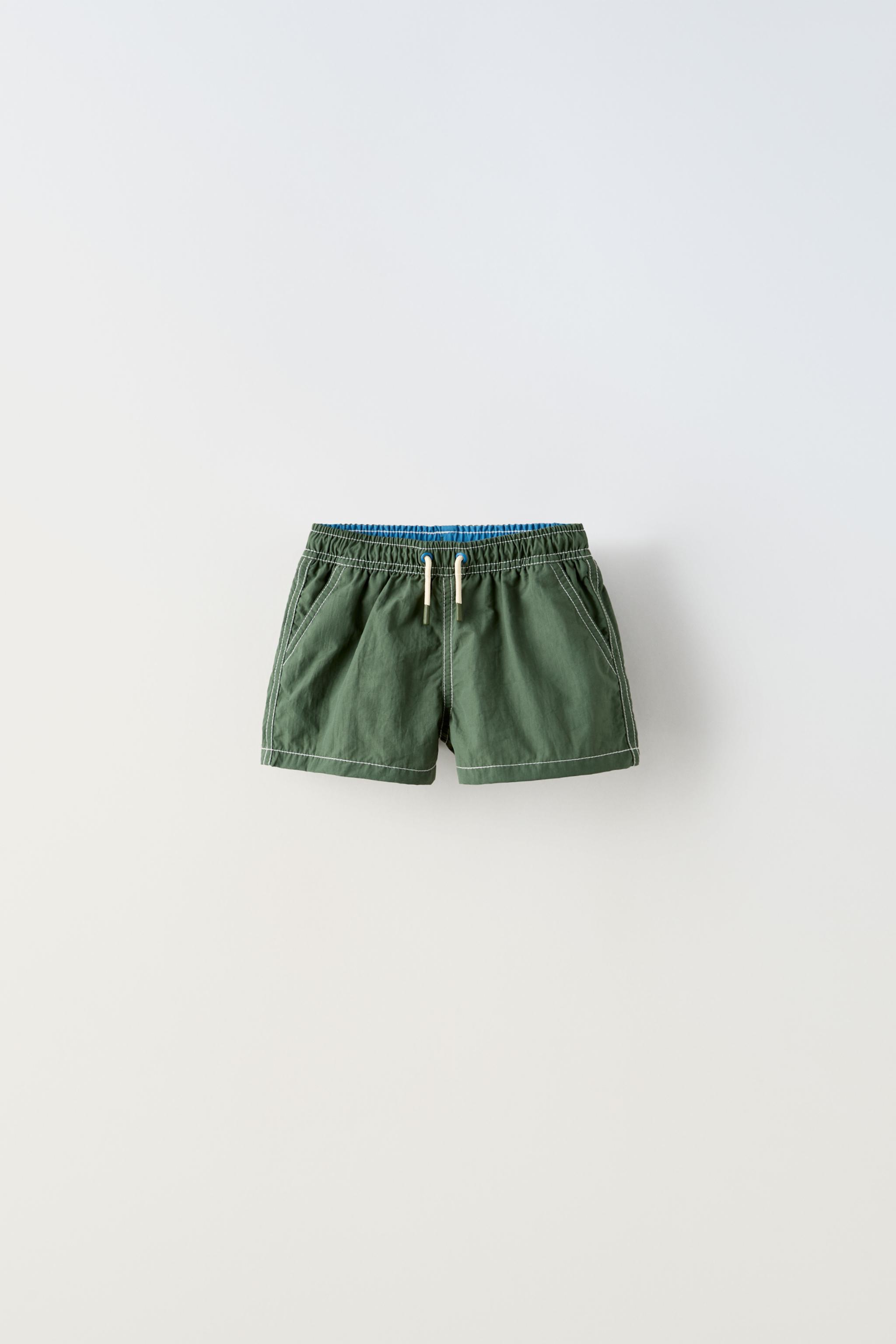 Zara store green shorts