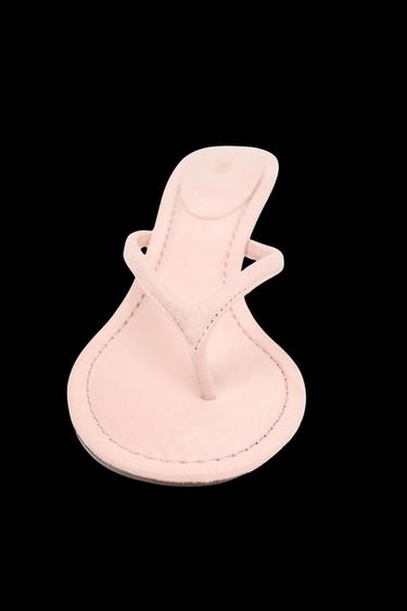 Zara KITTEN SOFT EFFECT SANDAL - Pink