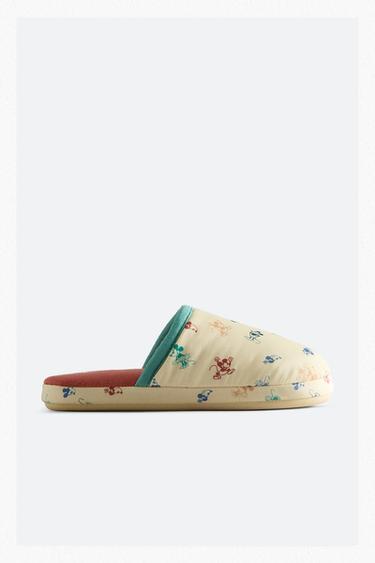 KIDS' MICKEY & MINNIE ©DISNEY MULE SLIPPERS - Yellow by Zara
