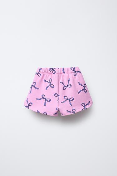 PRINTED BERMUDA SHORTS - Bubble gum by Zara - Image 1