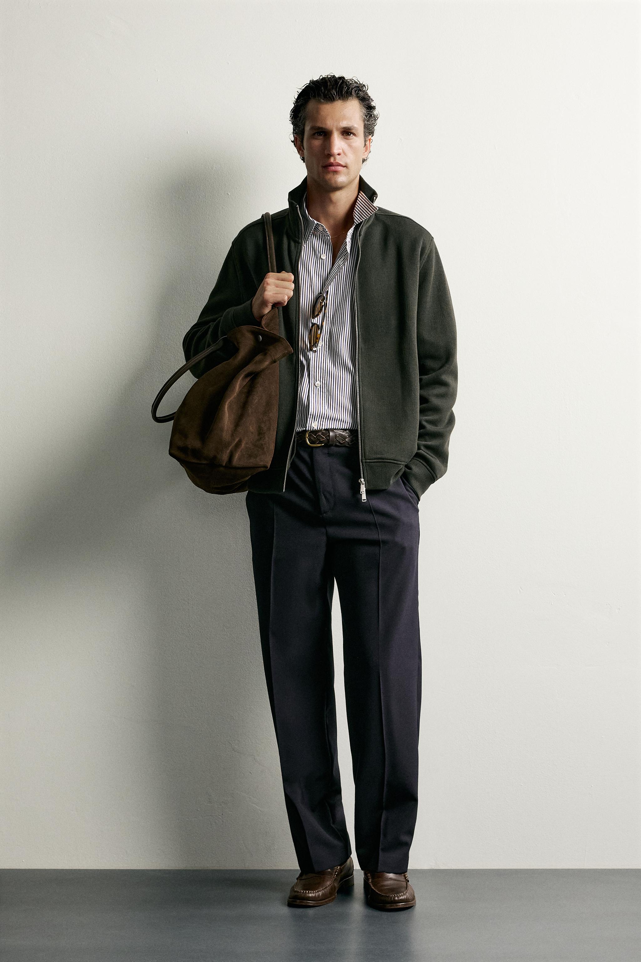 Zara REGULAR FIT FERMUARLI CEKET