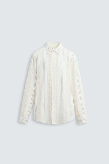 CAMISA RAYAS - Crudo de Zara