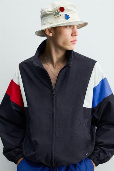 VESTE TECHNIQUE COLOR BLOCK RÉTRO - Bleu marine de Zara - Image 4