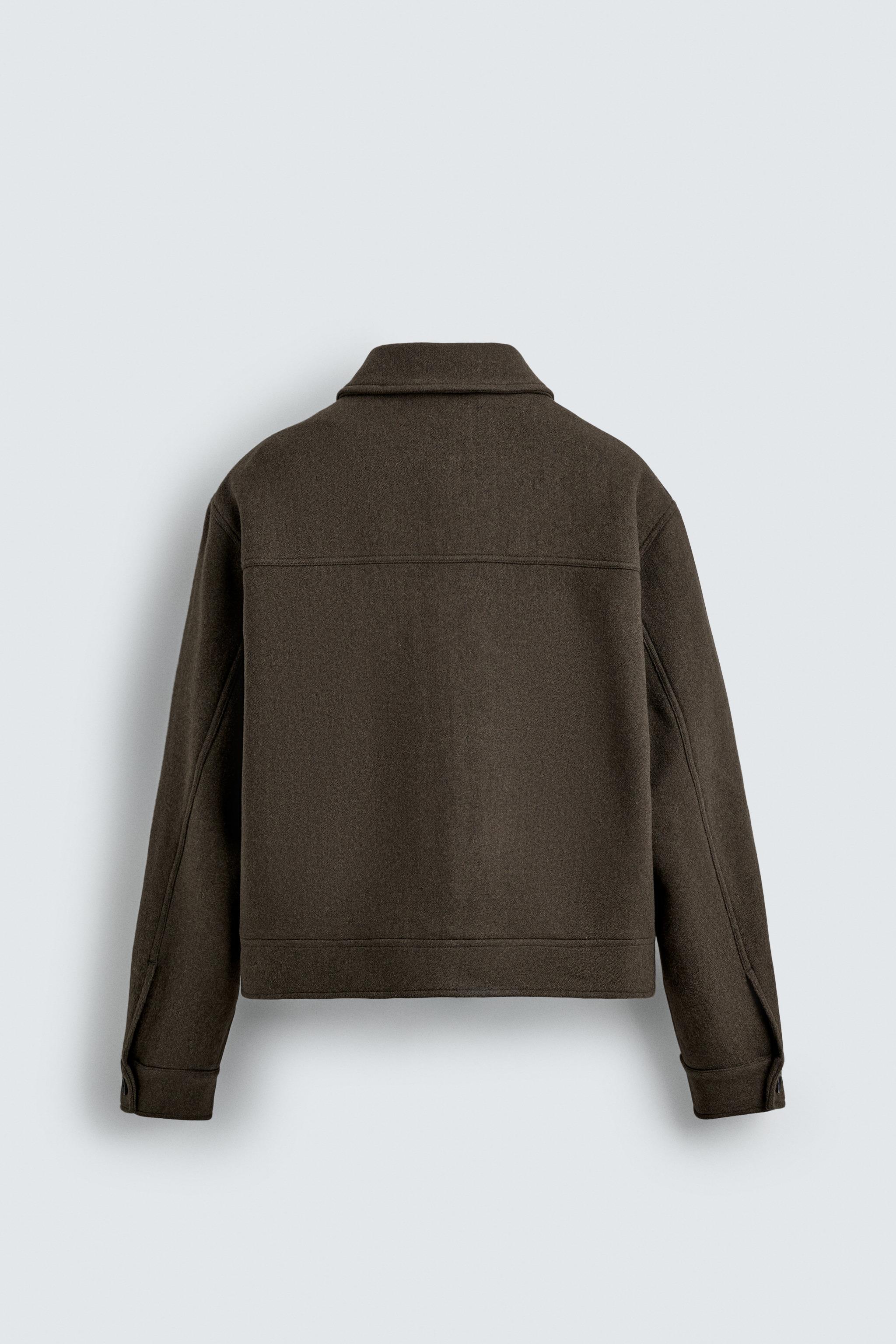 LIMITED EDITION ウールブレンドジャケット - ダークカーキ | ZARA