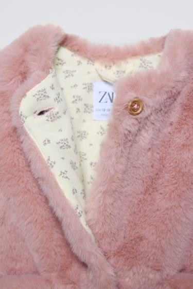 VESTE EFFET FOURRURE - Rose de Zara - Image 2