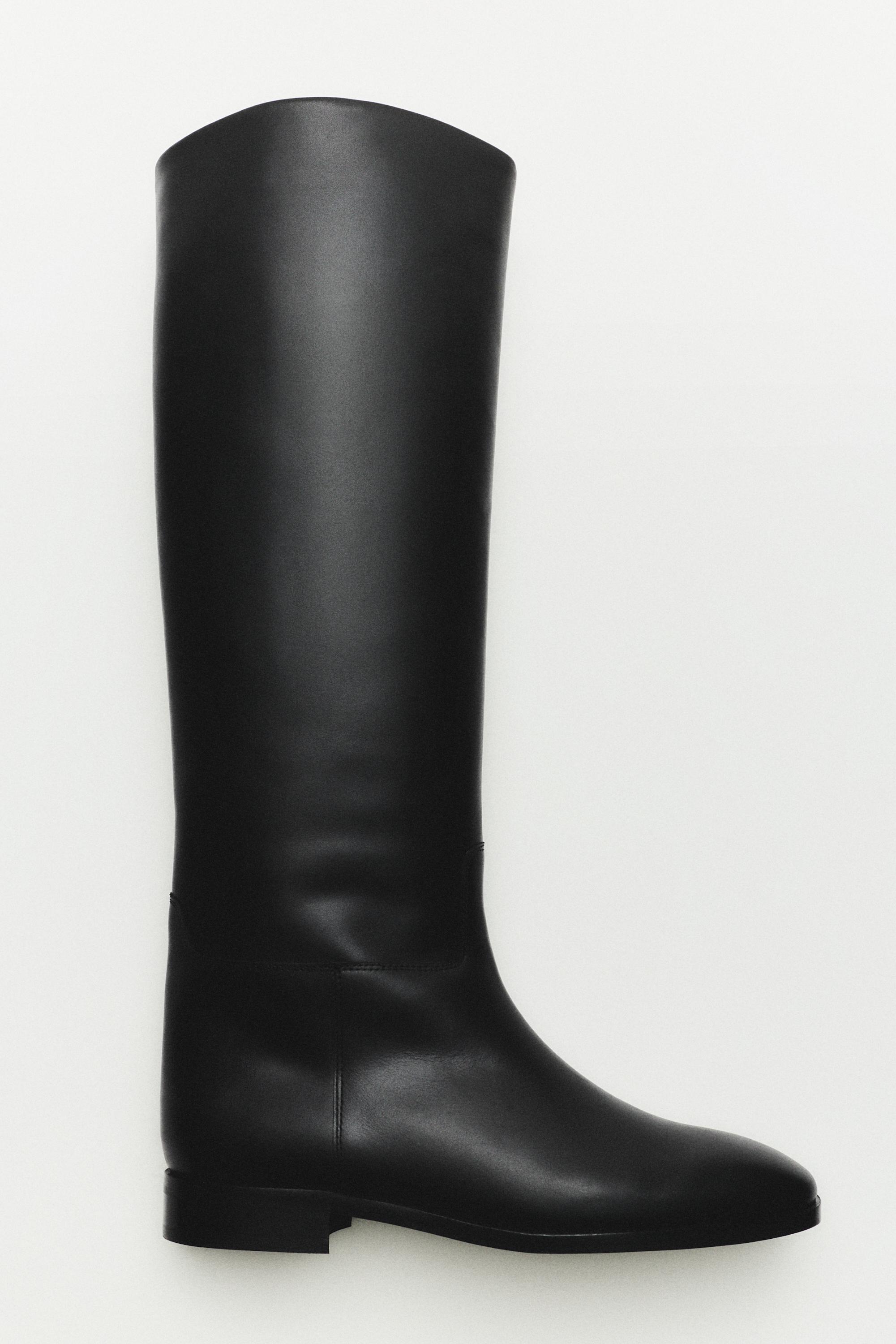 Knee-high leather boots - Made Spain