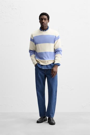 Zara BASIC SOFT SWEATER - Striped