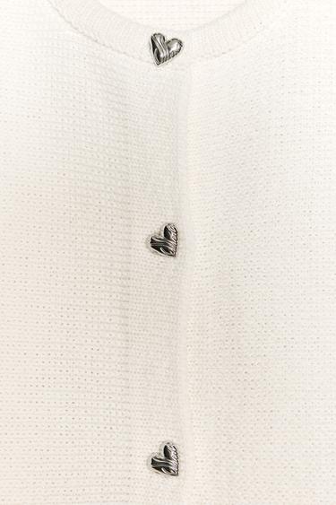 PEPLUM KNIT CARDIGAN - Ecru by Zara - Image 6