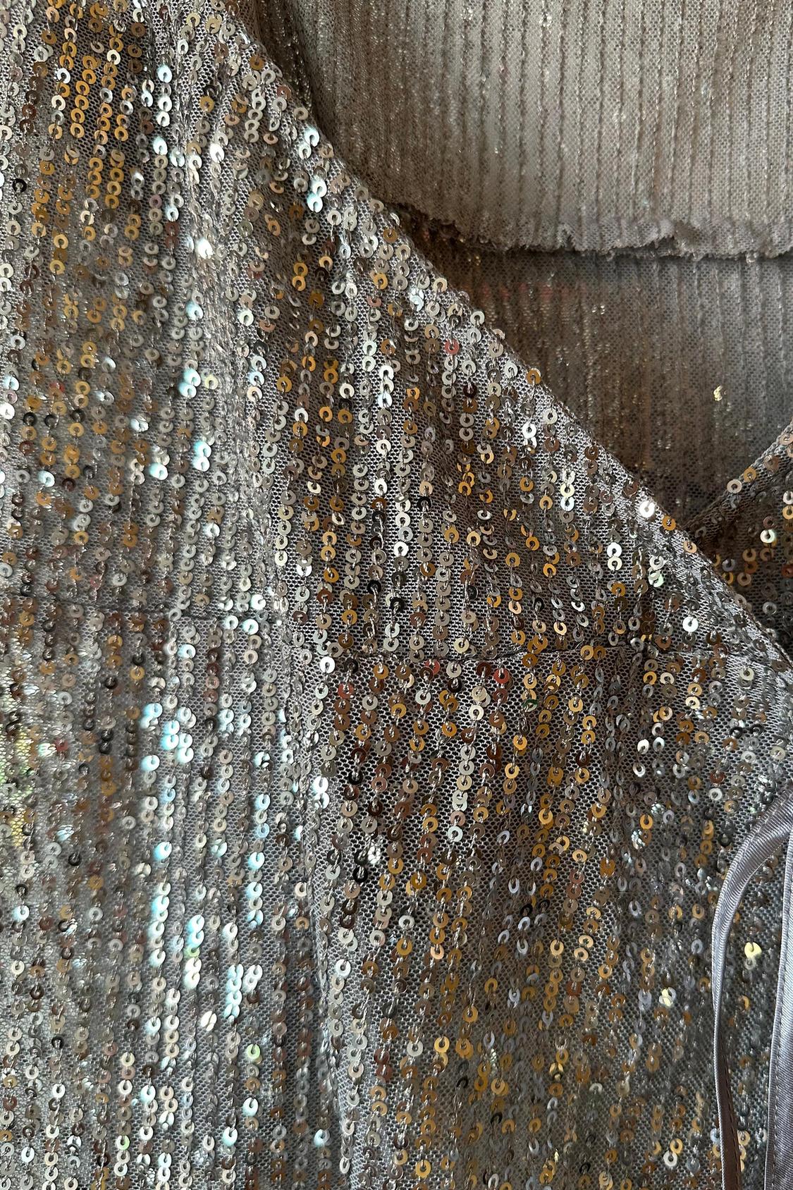 SEQUINNED WRAP TOP - Image 3