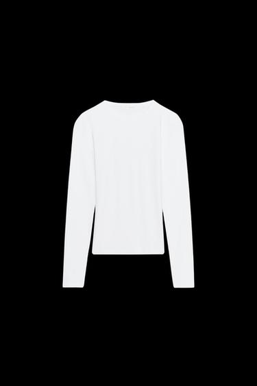 Zara LONG SLEEVE T-SHIRT - White