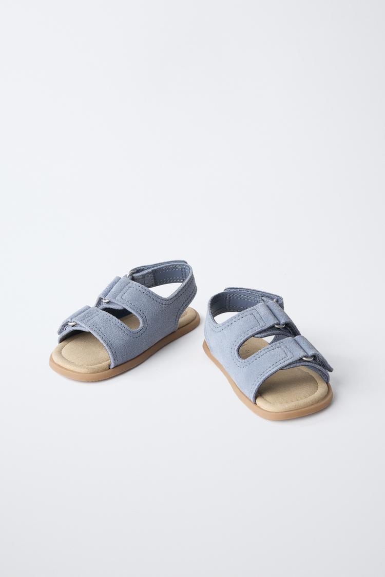Sandalias de cuero de doble correa estilo barefoot 7
