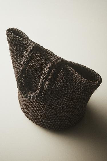 WOVEN-EFFECT MINI BAG - Brown by Zara