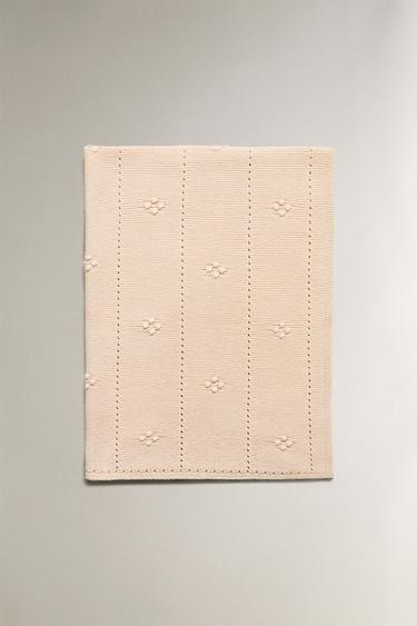OPENWORK COTTON BABY BLANKET - Pink by Zara - Image 3