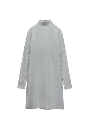 KNIT HIGH NECK DRESS