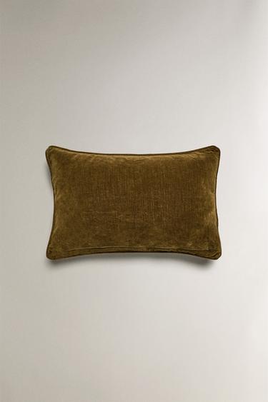 HOUSSE DE COUSSIN EN VELOURS - Vert de Zara - Image 2