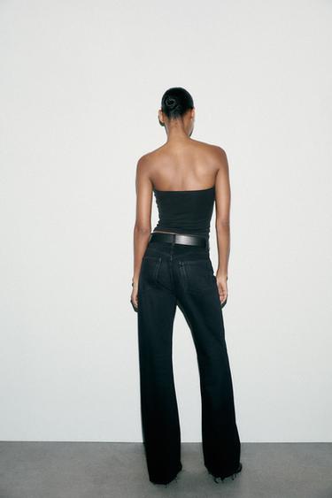 TOP BANDEAU POLYAMIDE - Noir de Zara - Image 3