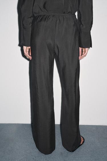 PANTALON FLUIDE ZW COLLECTION - Plomb de Zara - Image 2